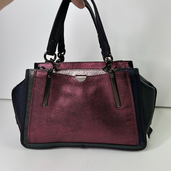 Coach Metallic Dreamer Colourblock Satchel Handbag - Picture 3 of 16